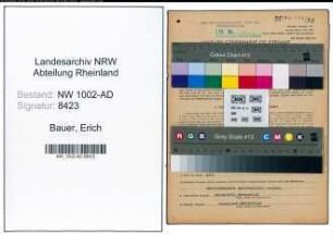 Entnazifizierung Erich Bauer, geb. 19.10.1896 (Verwaltungsangestellter)