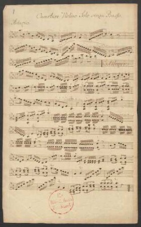 Instrumentalstücke; vl; D-Dur