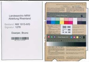 Entnazifizierung Bruno Doerper , geb. 23.01.1906 (Kaufmann)