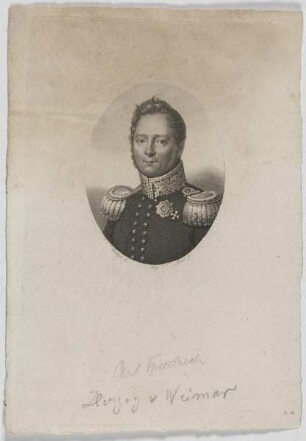 Bildnis des Großherzogs Karl Friedrich von Sachsen-Weimar-Eisenach