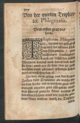 Vom ersten grad des Krebs.