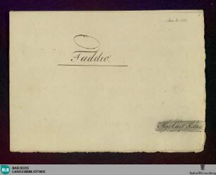 L' Italiana in Algeri. Excerpts - Don Mus.Ms. 1692 : V (3)