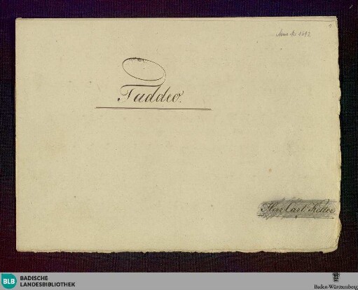 L' Italiana in Algeri. Excerpts - Don Mus.Ms. 1692 : V (3)