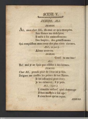 Acte Second: Scene V.