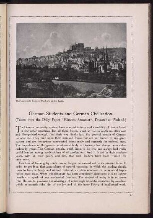 German students and german civilisation.