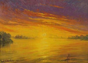 Sonnenaufgang am Amazonas. Äquatorgebiet. Brasilien