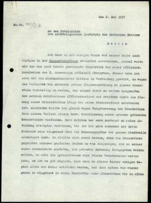 W. Wrede an M. Schede