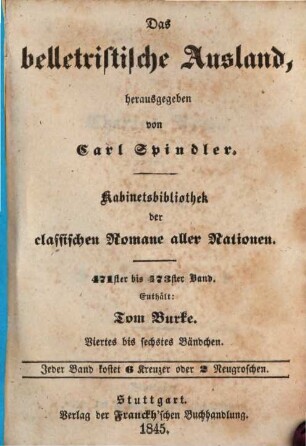 Unsere Tischgenossenschaft, 2,4/6. Tom Burke