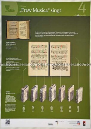Plakat der konfektionierten Wanderausstellung "Here I stand - Martin Luther, die Reformation und die Folgen" (4B)