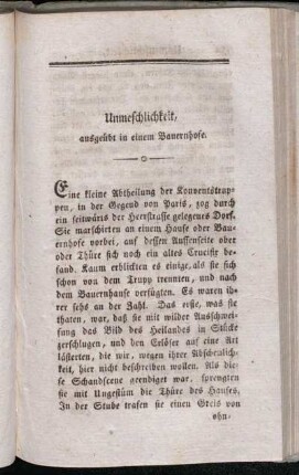 Unmenschlichkeit, ausgeübt in einem Bauernhofe