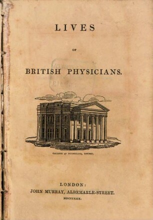 Lives of British Physicians