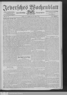 Jeversches Wochenblatt : Friesisches Tageblatt ; gegr. 1791