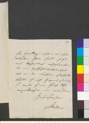 Brief von Müller, Friedrich Theodor Adam Heinrich von an Goethe, Johann Wolfgang von