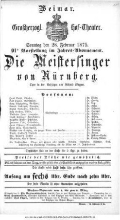 Die Meistersinger von Nürnberg