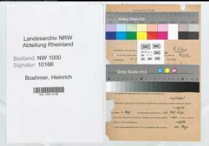 Entnazifizierung Heinrich Boehmer, geb. 19.11.1894 (Schulrat)