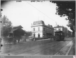 Alter Bahnhof in Bad Homburg von Osten
