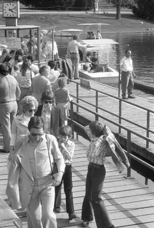 Besuch im Stadtgarten und Zoo an Ostern 1976