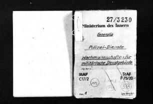 Wachmannschaften für militärische Dienstgebäude