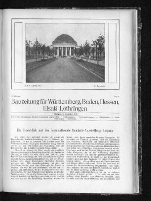 Ein Rückblick auf die Internationale Baufach-Ausstellung Leipzig