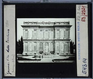 Genua, Villa delle Peschiere : Süd-Fassade