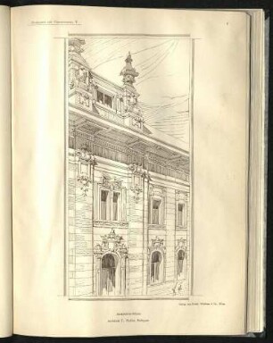 Architektur-Skizzen. Architekt: L. Fiedler.