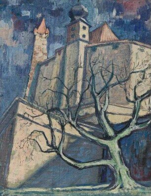 Der rote und der blaue Turm der Veste Coburg