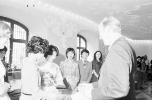Freiburg: Besuch einer japanischen Delegation im Rathaus, Empfang durch ...
