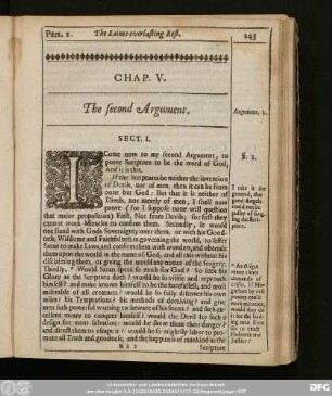 Chap. V. The second Argument.