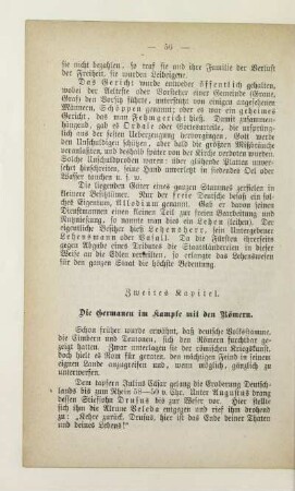 Zweites Kapitel. Die Germanen im Kampfe mit den Römern