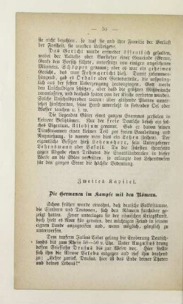 Zweites Kapitel. Die Germanen im Kampfe mit den Römern