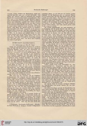 Rembrandts Radierungen: eine Selbstanzeige