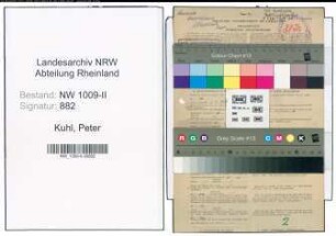 Entnazifizierung Peter Kuhl , geb. 07.07.1895 (Beamter)