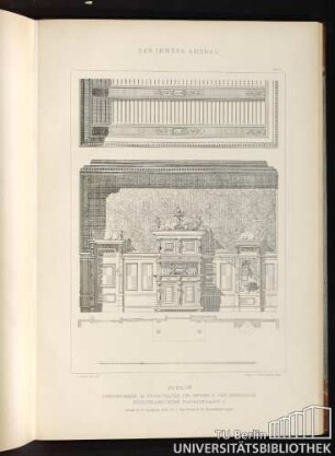 Der Innere Ausbau. Tafel 73. Berlin. Speisezimmer im Parivathause des Herrn C. von Groszheim Hildebrandt'sche Privatstrasse 9.