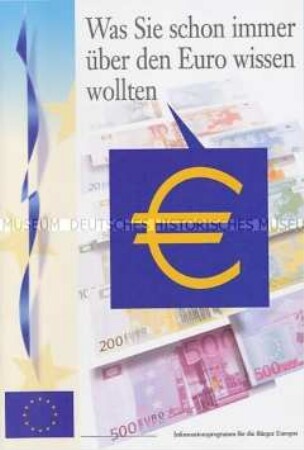 Informationsschrift der EU zur europäischen Währungsunion