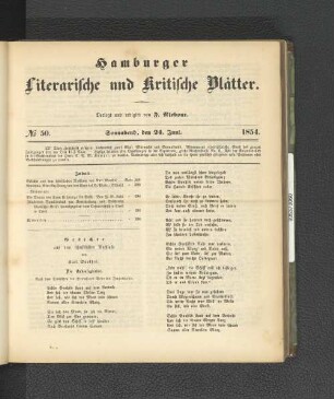 No. 50. 24. Juni 1854