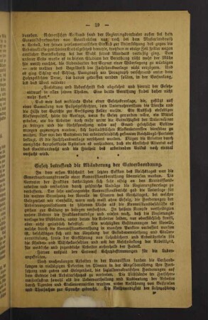 Gesetz betreffend die Abänderung der Gewerbeordnung.