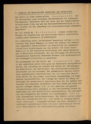 3. Hinweise zur methodischen Gestaltung des Unterrichts