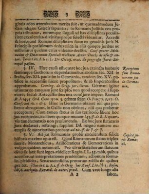 Disp. iur. civ. ordinar. de principio iurisprudentiae romano-germanicae