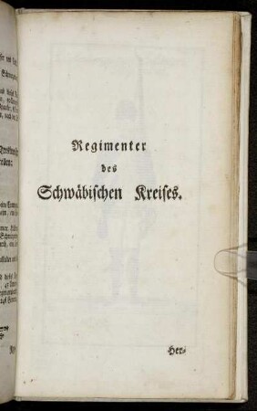 Regimenter des Schwäbischen Kreises.