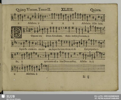 XLIIII. Domine rex Deus Abraham dona nobis pluviam