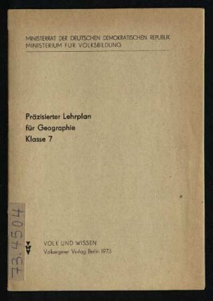 1973: Klasse 7