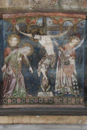 Elisabethaltar (Wandaltar) — Kreuzigung Christi und Elisabethwunder — Kreuzigungsgruppe