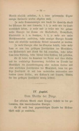 IV. Kapitel. Vom Werthe der Dinge