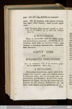 Caput XXIII. De Iuramento Purgatorio.