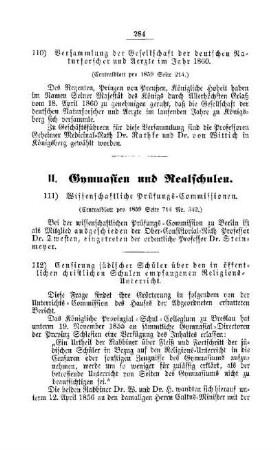 Wissenschaftliche Prüfungs-Commissionen : [II. Gymnasien und Realschulen]