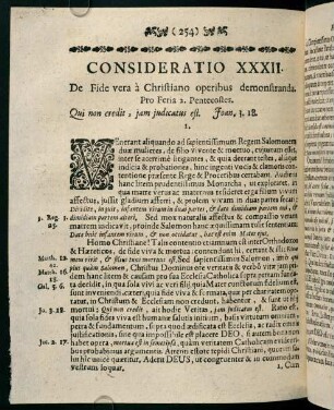254-261, CONSIDERATIO XXXII. De Fide vera à Christiani operibus demonstranda.