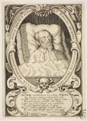 Jodocus Authaeus auf dem Totenbett