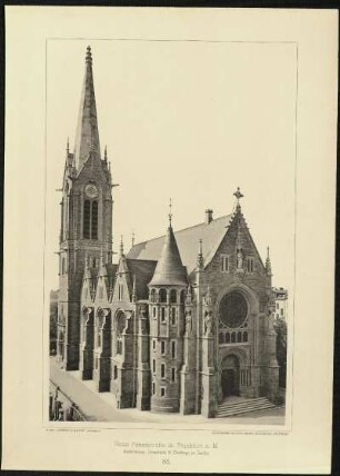 Tafel 85. Neue Peterskirche in Frankfurt a. M. Architekten: Grisebach & Dinklage in Berlin