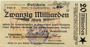 Notgeld - 20 Md. Mark