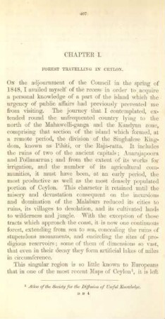 Chapter I. Forest travelling in Ceylon